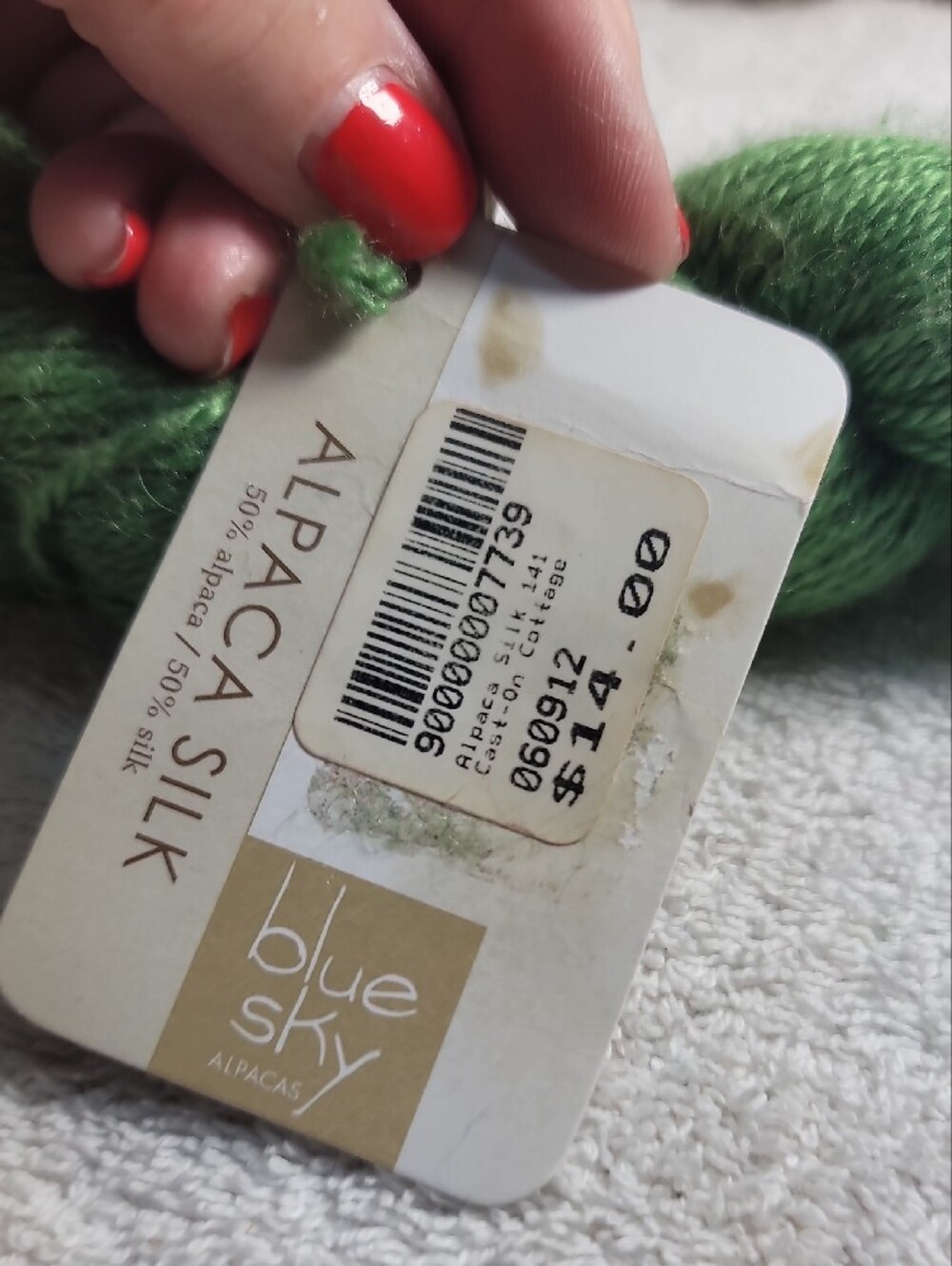 Blue Sky Fibers 3-Skein Yarn Set — Green, Natural, Teal - NWT - Picture 8 of 9